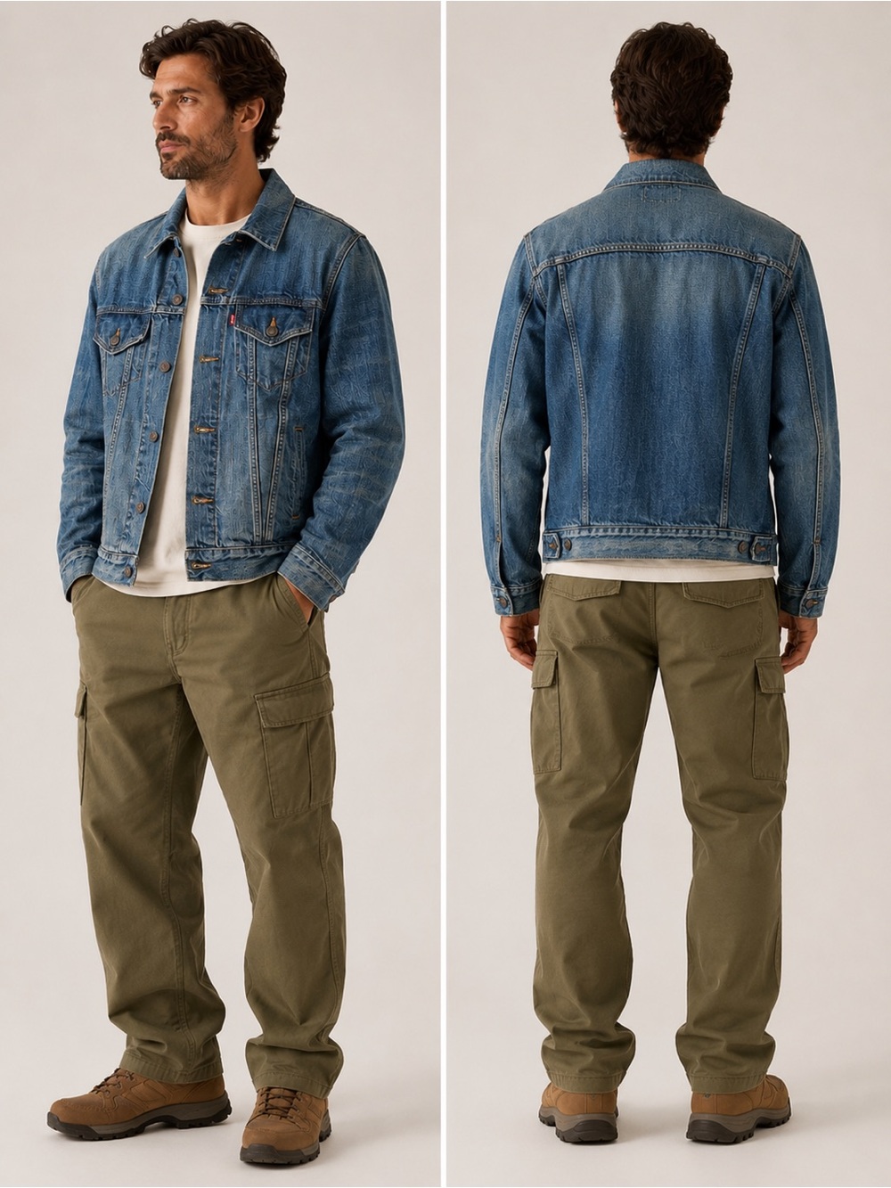 Levi’s Classic Blue Men’s Denim Jacket - Picture 2 of 10